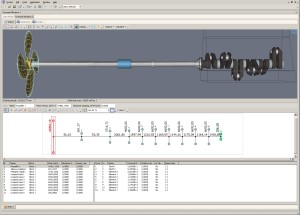 Automatically created torsional vibration calculation model